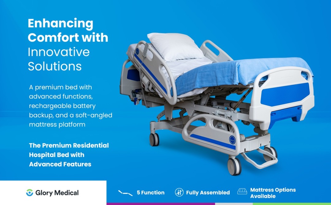 PAM 5 - Premium Residential Hospital Bed with Advanced Features PAM 5 - Premium Residential Hospital Bed with Advanced Features