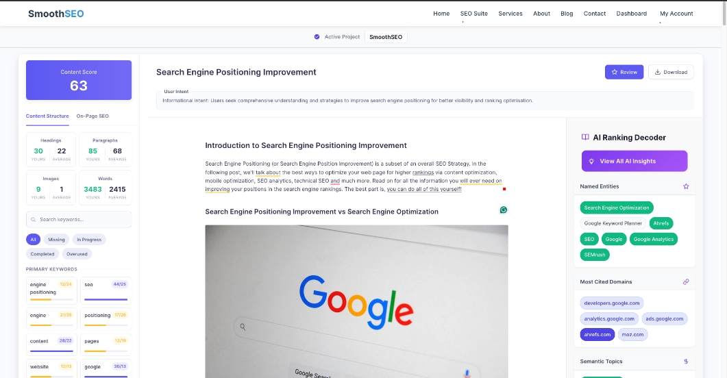 RankReady - The SEO Content Generation tool for the modern era.