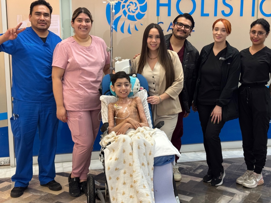 Ricky with the compassionate medical team at Holistic Care Clinic in Tijuana, Mexico.