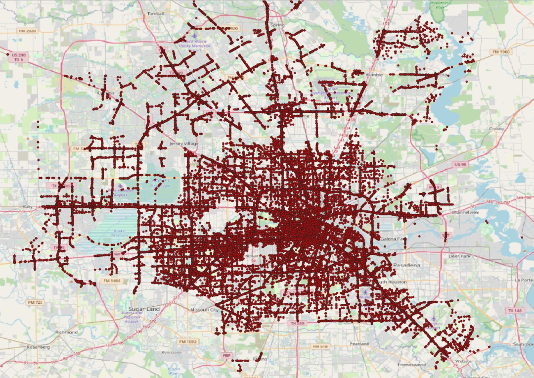 All Houston Crashes (2024)
