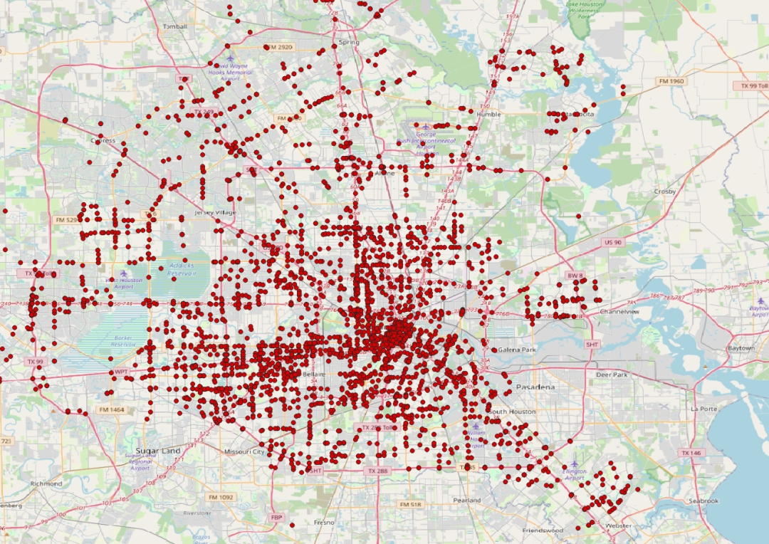 All Houston Intersections (2024)