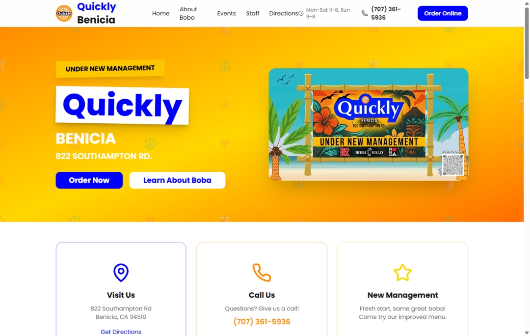 Quickly Benicia Grand Opening Draws Hundreds as De Vera Brothers Bring Bay Area Filipino & Hip-Hop Culture to Southampton Plaza in Benicia, CA Quickly Benicia Grand Opening Draws Hundreds as De Vera Brothers Bring Bay Area Filipino & Hip-Hop Culture to Southampton Plaza in Benicia, CA