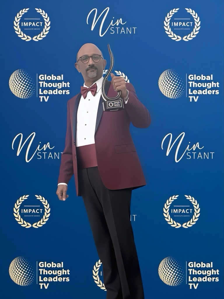 Kumar Parakala with his Award Kumar Parakala with his Award
