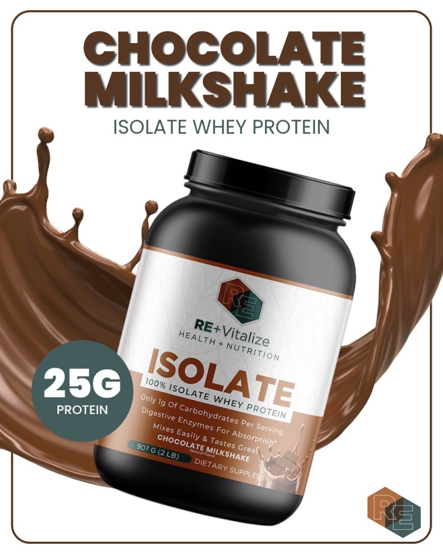 REVITALIZE Health and Nutrition 100% Isolate Whey Protein