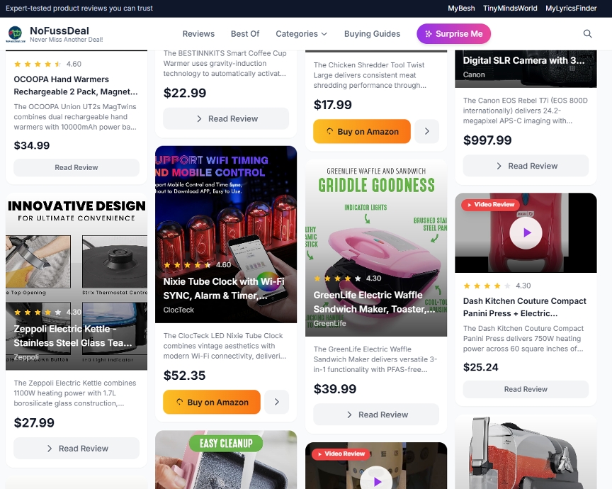 No Fuss Deal Expands Trusted Platform for Smart Shopping and Expert Product Reviews