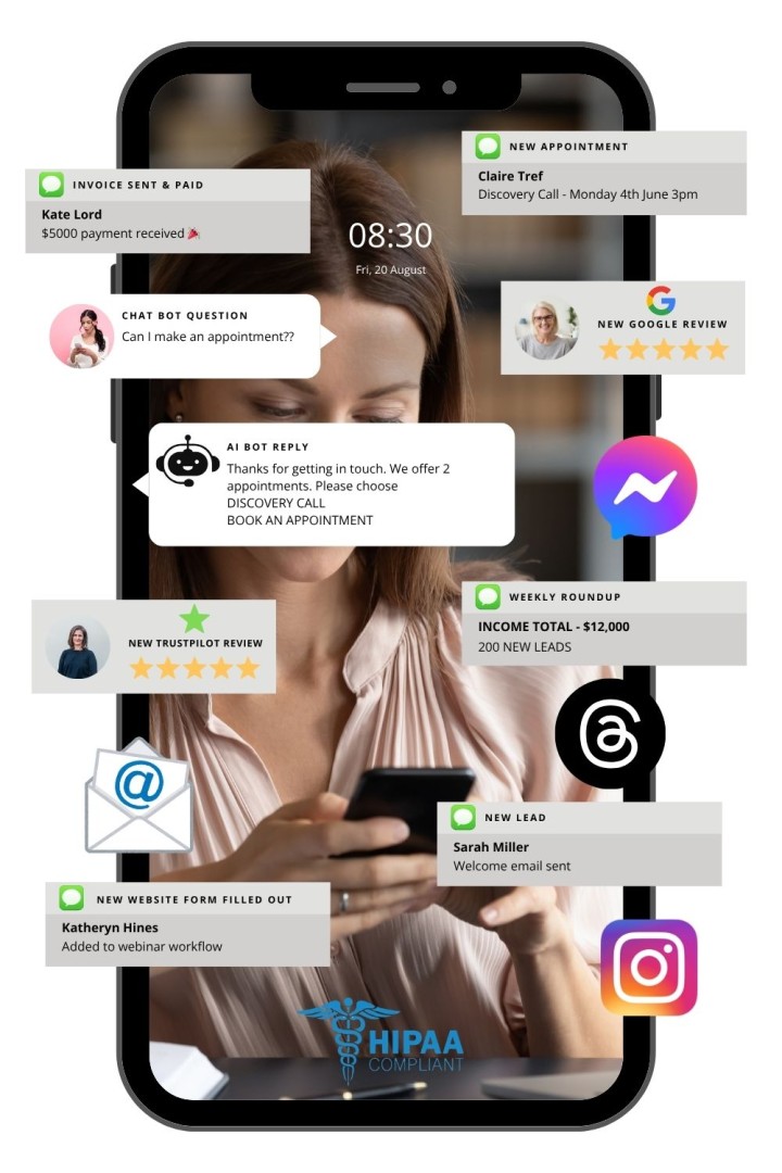 8/10 therapists and coaches decrease admin and marketing tasks to less than 25% of their week.