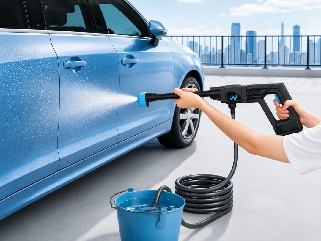 WASHUP Launches WashUP GO Cordless 48V Car Washer for Portable Cleaning Without a Hose Connection or Power Outlet