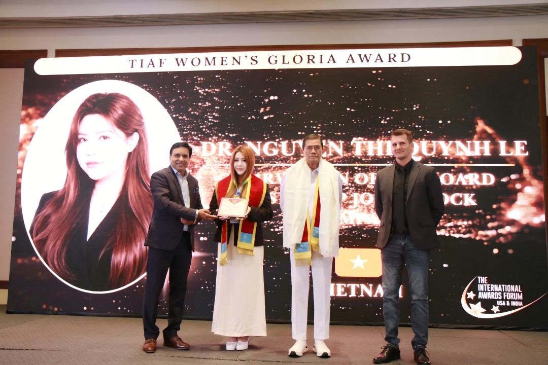 Dr. Nguyen Thi Quynh Le Receives the TIAF Women’s Gloria Award 2026 at the International Awards Summit in Thailand