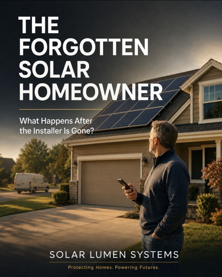 The Forgotten Solar Homeowner: What Happens After the Installer Is Gone?