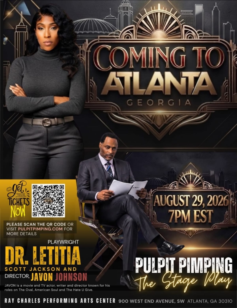 Award-Winning Playwright Dr. Letitia Scott Jackson Brings “Pulpit Pimping” to Atlanta for One-Night-Only Stage Production Award-Winning Playwright Dr. Letitia Scott Jackson Brings “Pulpit Pimping” to Atlanta for One-Night-Only Stage Production
