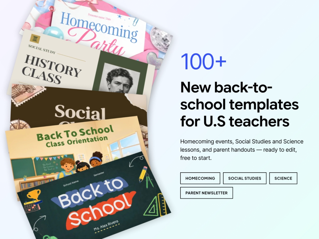 MiriCanvas Expands Free Back-to-School Templates for U.S. Teachers