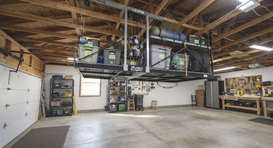 Garaginization Expands Motorized Overhead Storage for Garage Ceiling Space