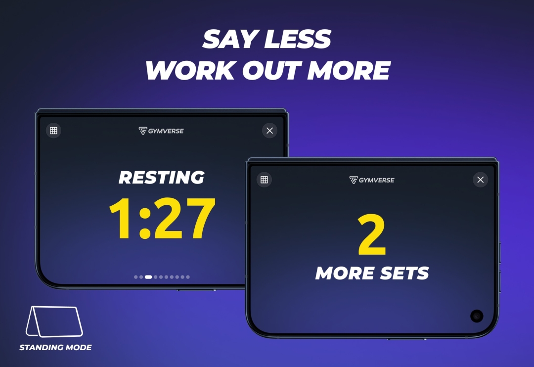 Gymverse Introduces Gym Sign, Putting the iPhone Duo Outer Screen to Work While Working Out