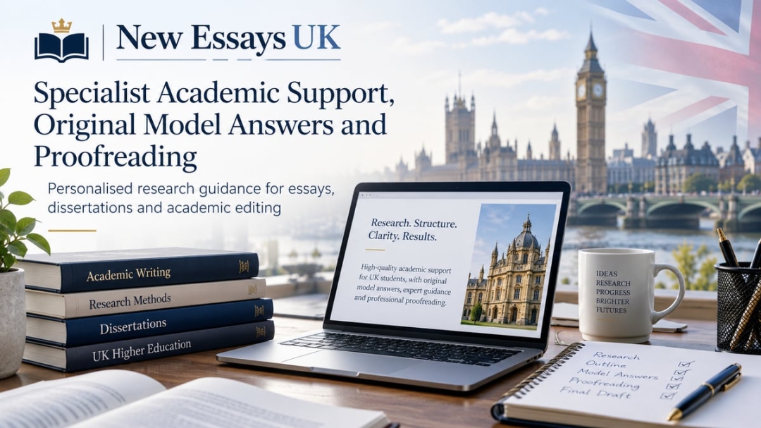 New Essays UK Highlights Specialist Academic Support, Original Model Answers and Proofreading for Learners Across Disciplines New Essays UK Highlights Specialist Academic Support, Original Model Answers and Proofreading for Learners Across Disciplines